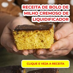 Receita de Bolo de Milho Cremoso de Liquidificador